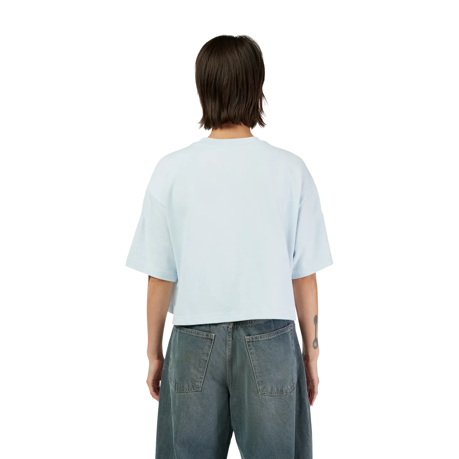 Dames-croptee Women's Wordmark Premium