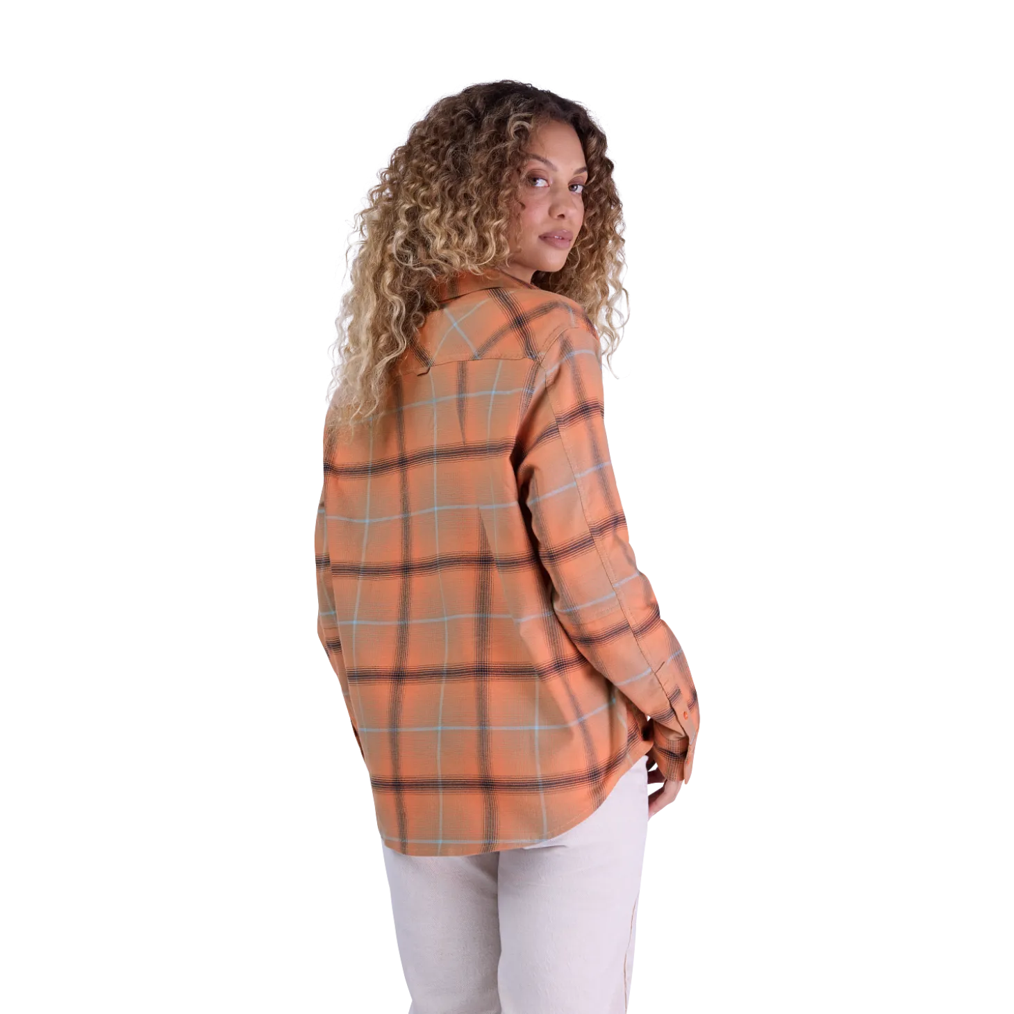 Dames Survivalist Stretch Flanellen Overhemd met Lange Mouwen