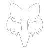 Die cut sticker Fox Head 7 inch