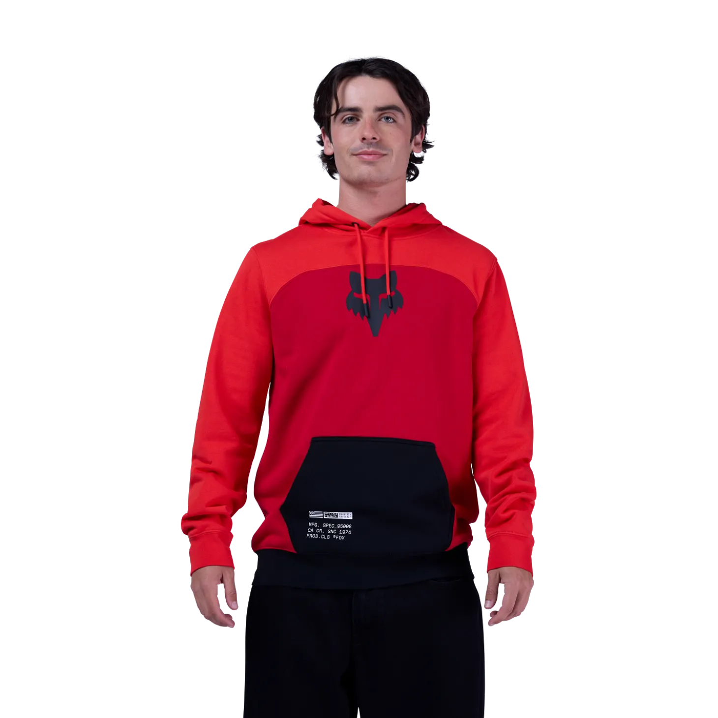 Fracture Paneled Pullover Hoodie