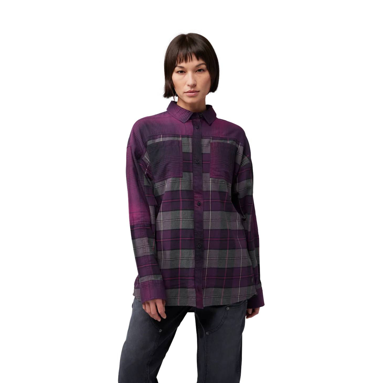 Oversized flanelshirt - Dames
