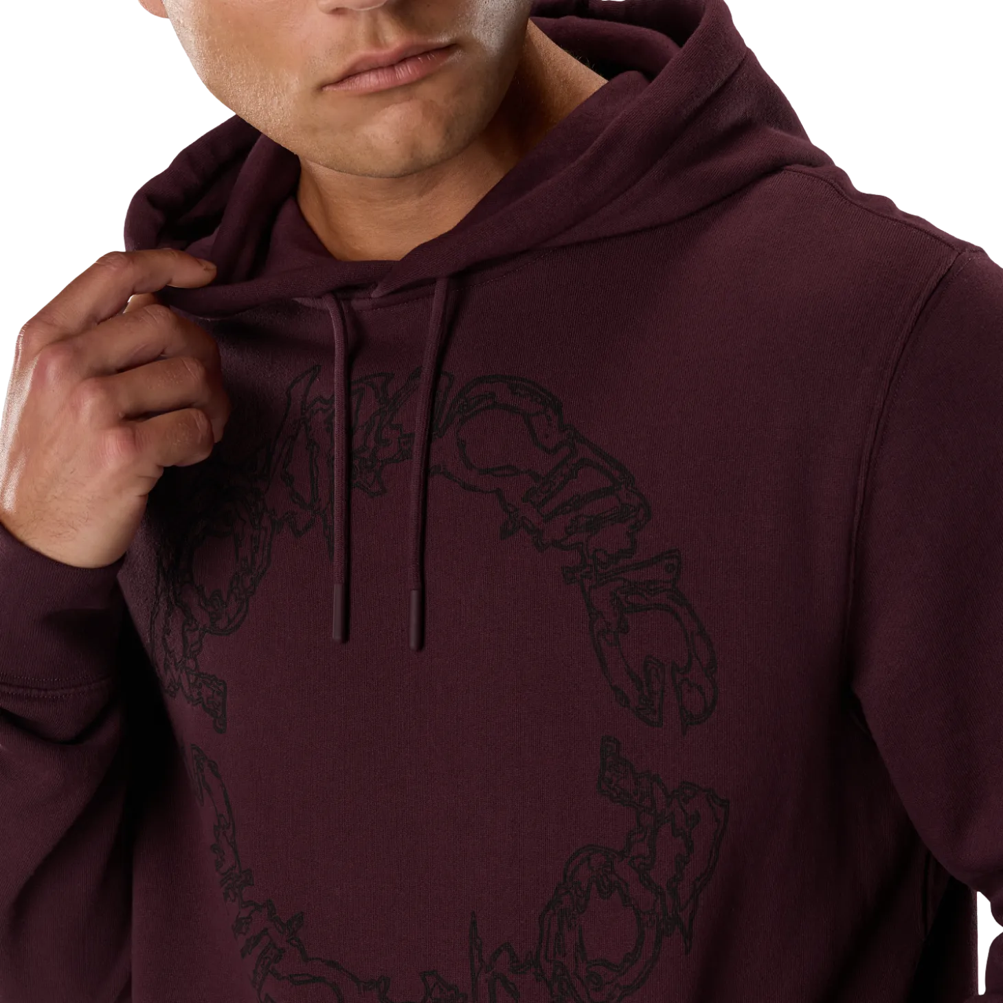 Slowburn fleece trui hoodie