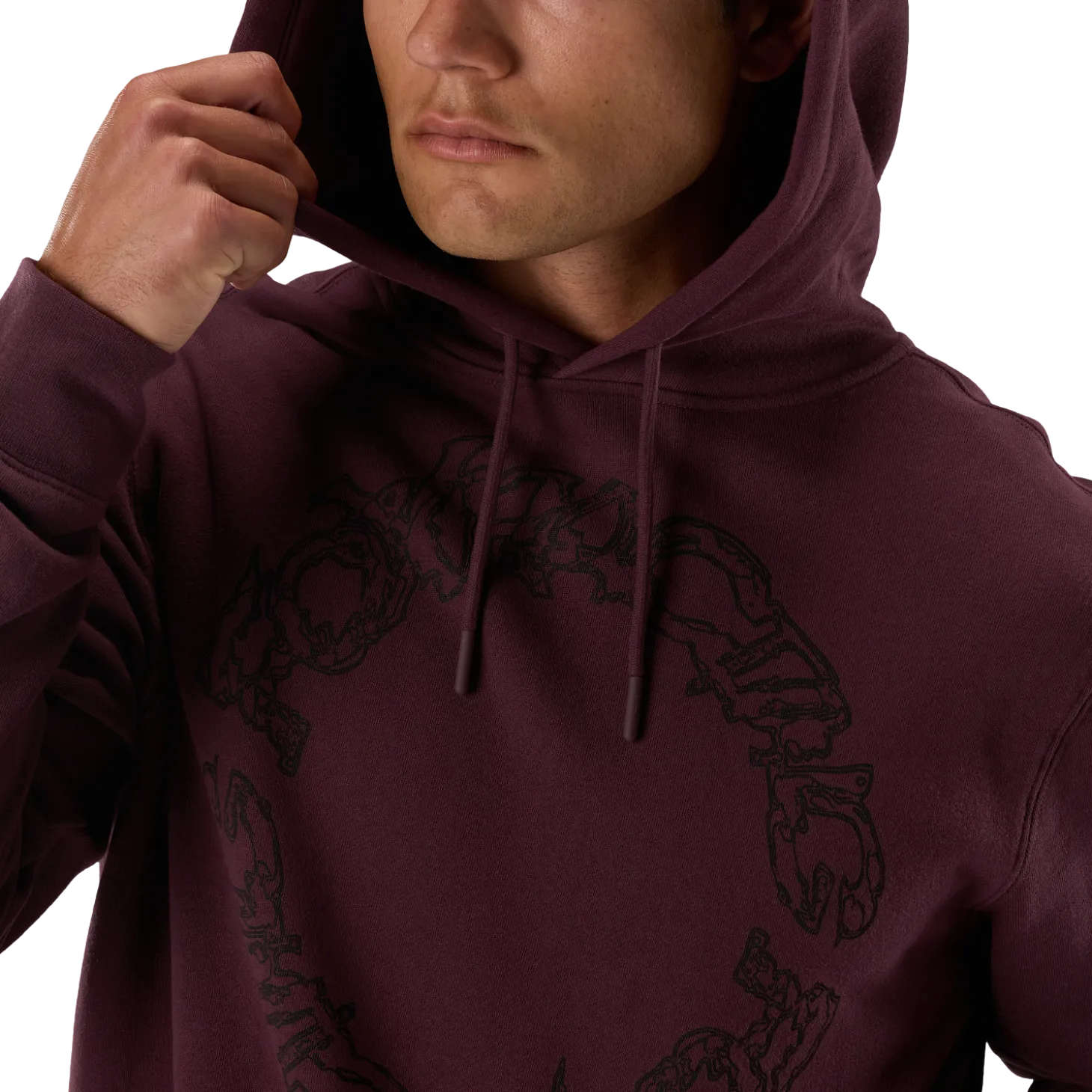 Slowburn fleece trui hoodie