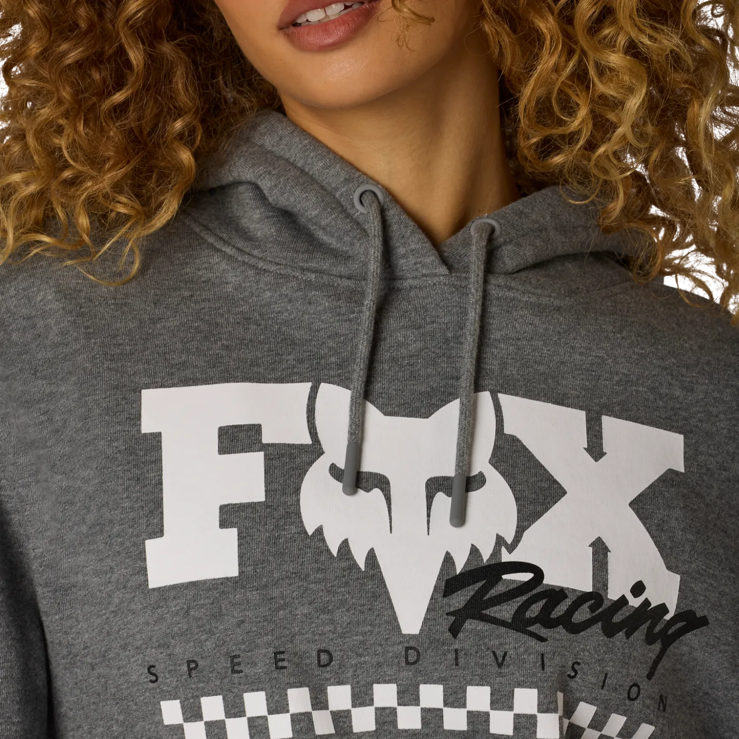 Womens Checker fleece pullover