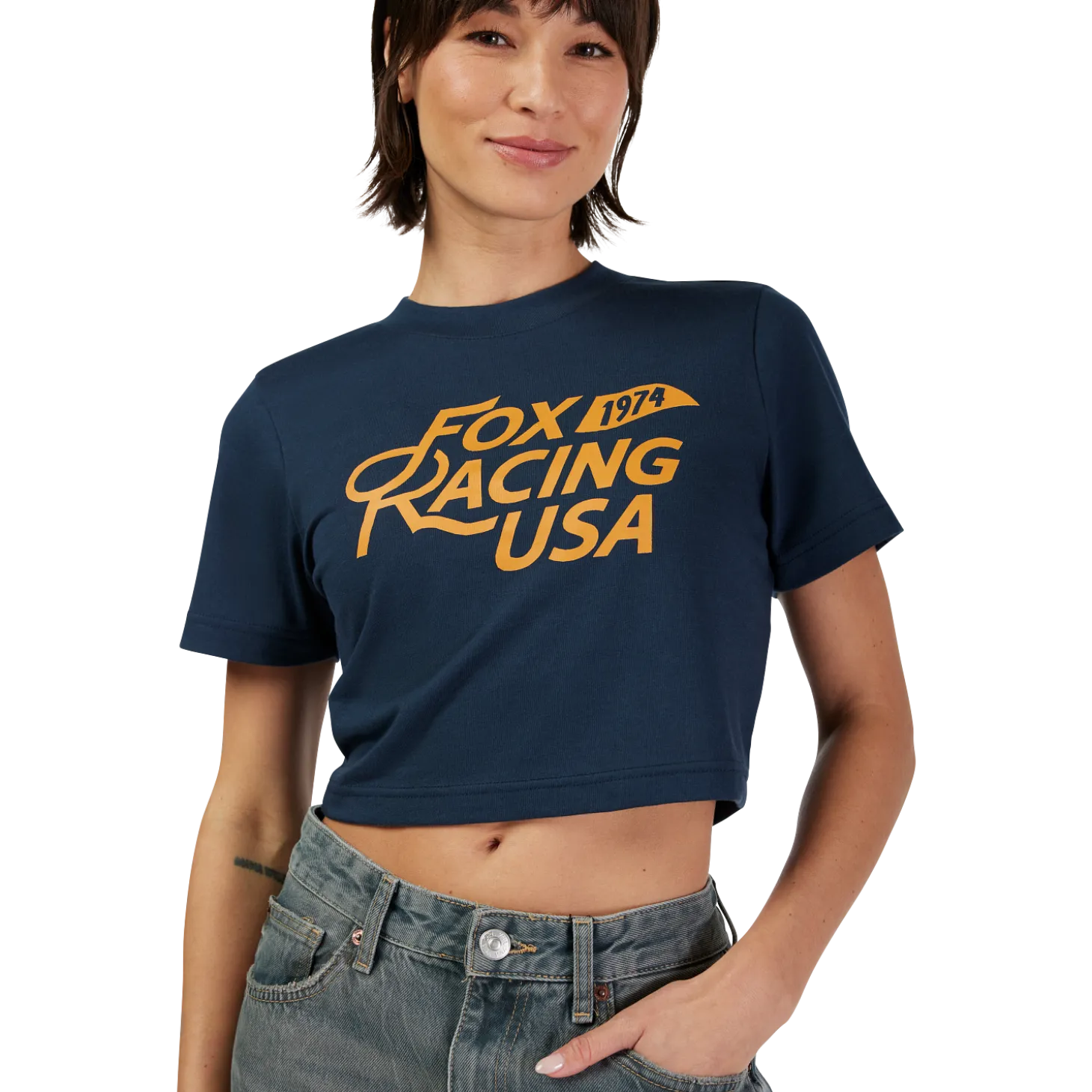 Womens Fox USA Baby Tee
