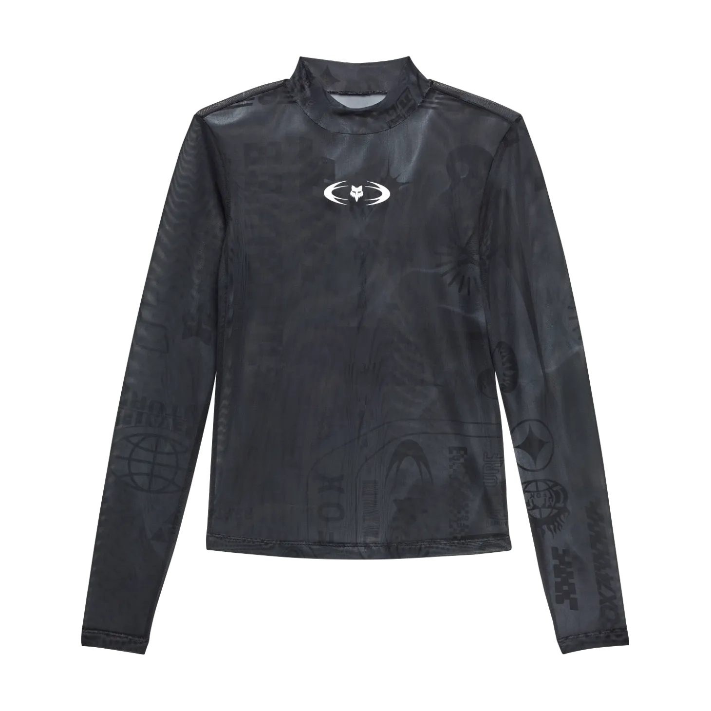Womens Image Cosmo Mesh top met lange mouwen